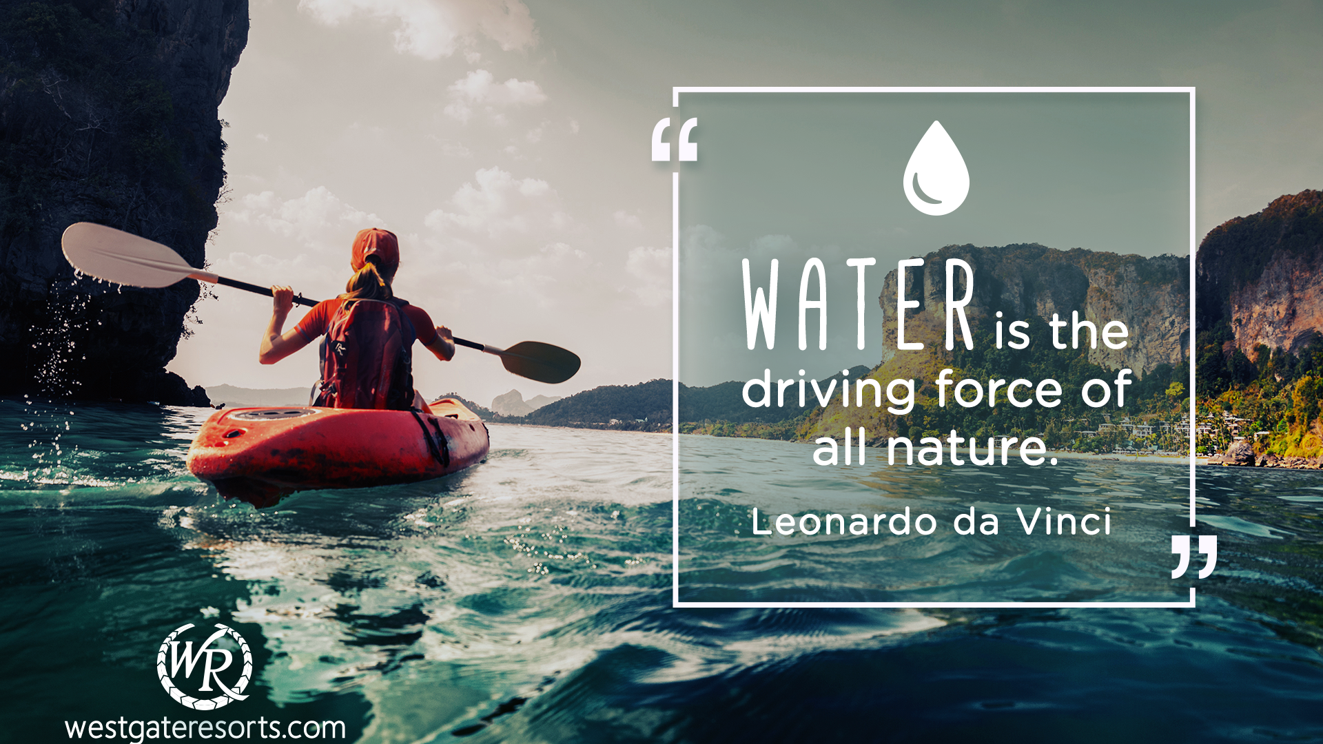 Water is the Driving Force of All Nature | Leonardo da Vinci | Motivational Travel Quotes