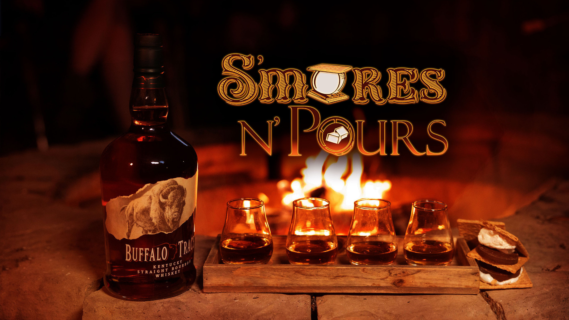 smores n' pores package - bourbon and smores next to firepit - westgate river ranch resort & rodeo