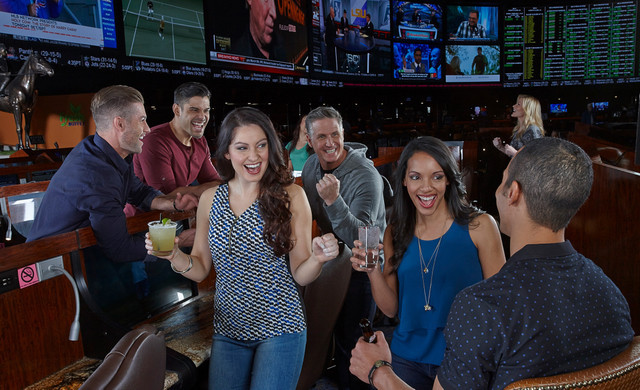 Group Of Friends Enjoying Drinks At Bar | Fraternity Formal Venues in Vegas