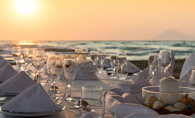Bloques de habitaciones para bodas en la playa - Recepción de bodas en la playa