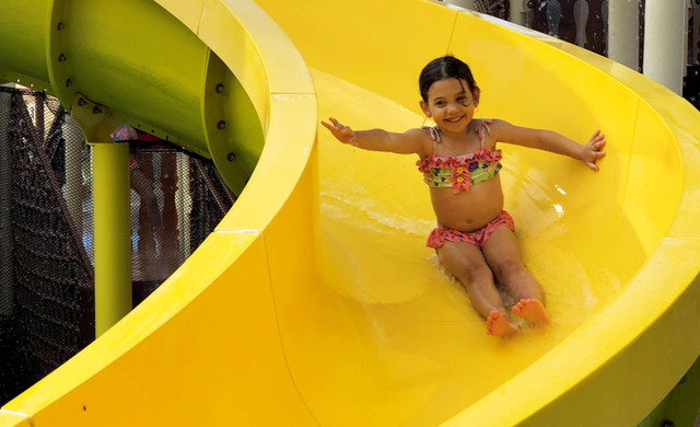Shipwreck Island Water Park Kissimmee | Kid on Tube Slide