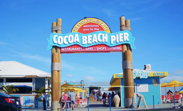 Cocoa Beach Pier | Entrance to Pier with Shops