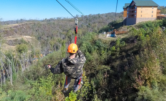 Snowy Smoky Mountain Zip Lining