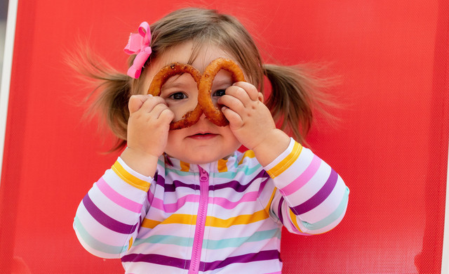 Silly Toddler Playing at Orlando Water Park Hotel - Westgate Lakes Resort & Spa