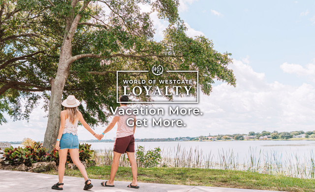 Couple walking by the Lake in Orlando Florida - Westgate Lakes Resort - Near Disney™