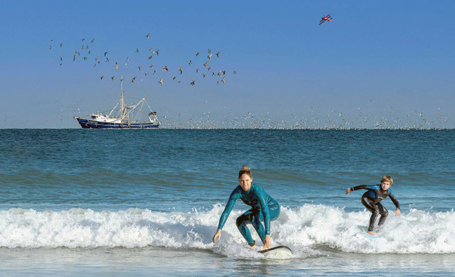Surfing in Cocoa Beach