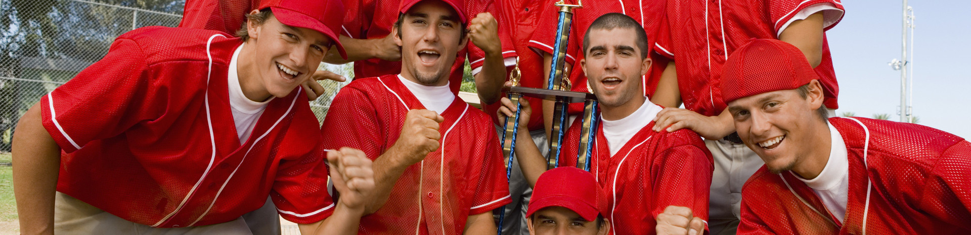 baseball team with trophy - westgate new york grand central