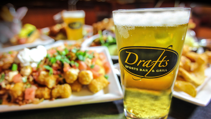 Food and Beer from Drafts Sports Bar - Dining Options at Westgate Town Center