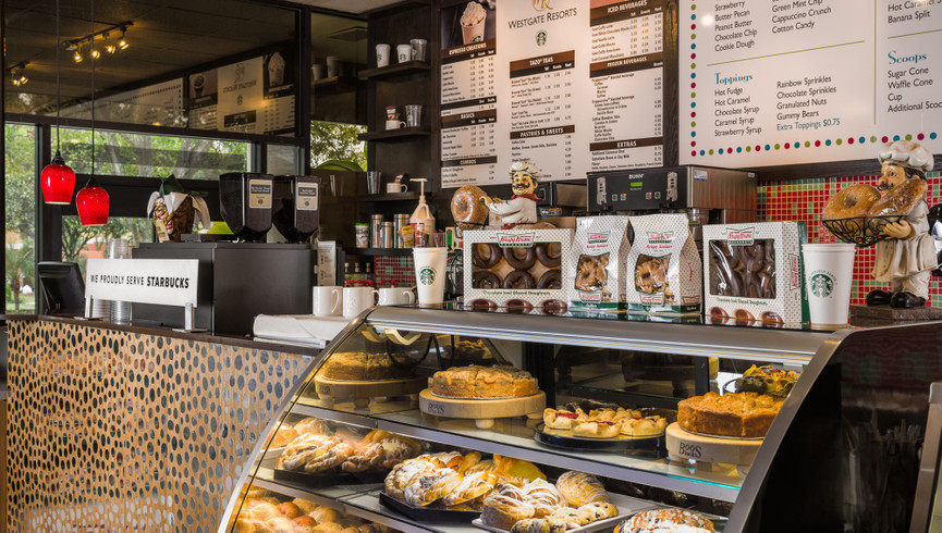 Pastries & Starbucks Coffee - Dining Options at Westgate Vacation Villas Resort