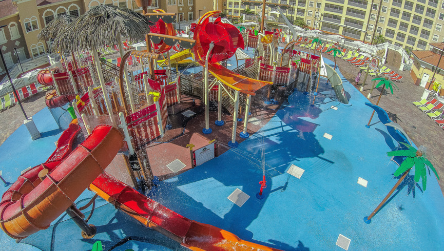 Aerial View of Resort Water Park - Amenities at Westgate Town Center