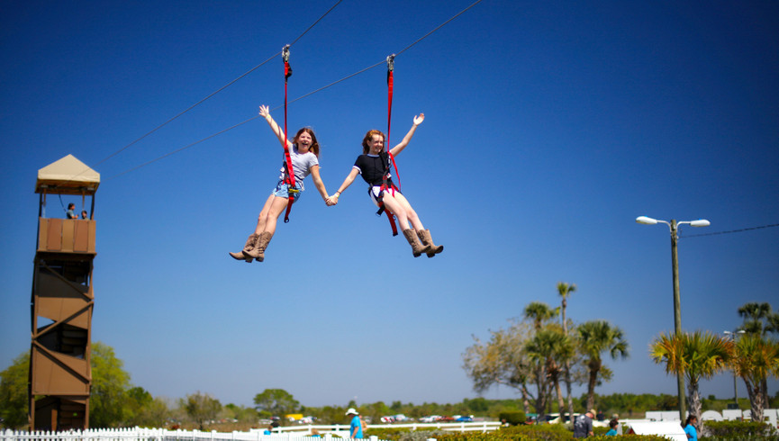 Ziplining in Florida - Activities at Westgate River Ranch Resort & Rodeo