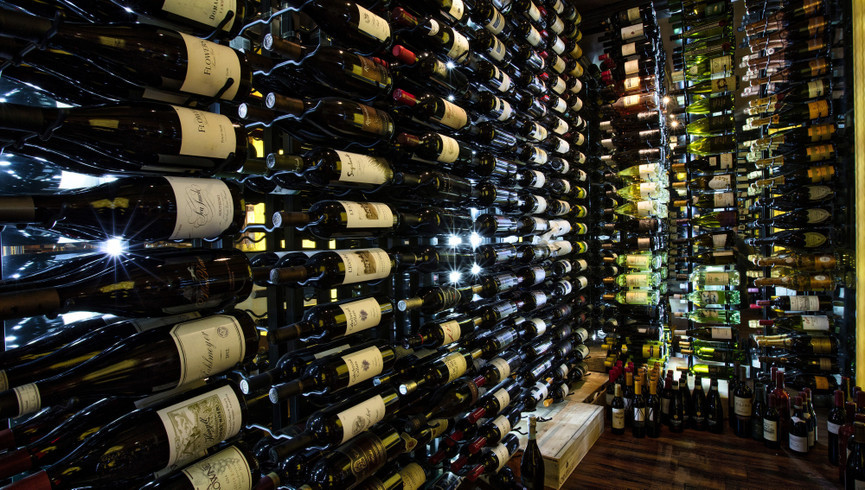 Best Things To Do At Night In Park City Utah | Wine Room At Our Hotel In Park City