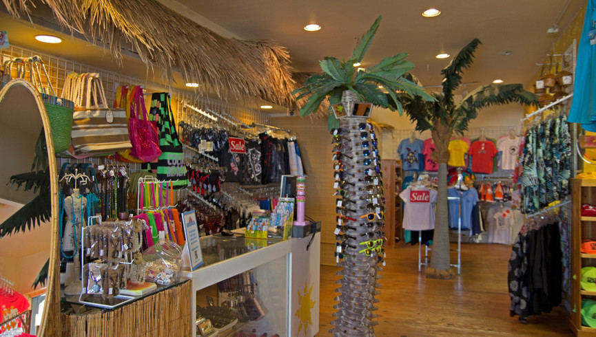 Beachwear shop store