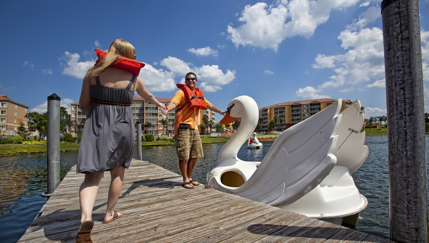 Swan Boat - Orlando Resort Family & Couple Friendly Activities - Amenities at Westgate Town Center