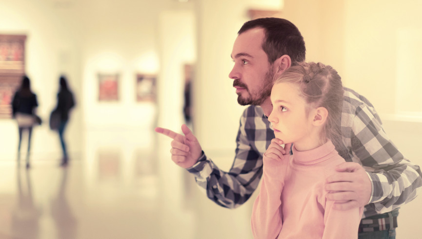 Things to do with kids in Gatlinburg - Father and daughter at Museum | Westgate Smoky Mountain Resort & Water Park