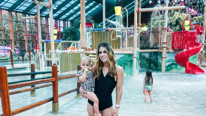 Wild Bear Falls Water Park Mom and Child - Westgate Smoky Mountain Resort & Water Park