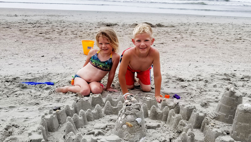 Westgate Myrtle Beach Resort | Two Kids Playing in the Sand