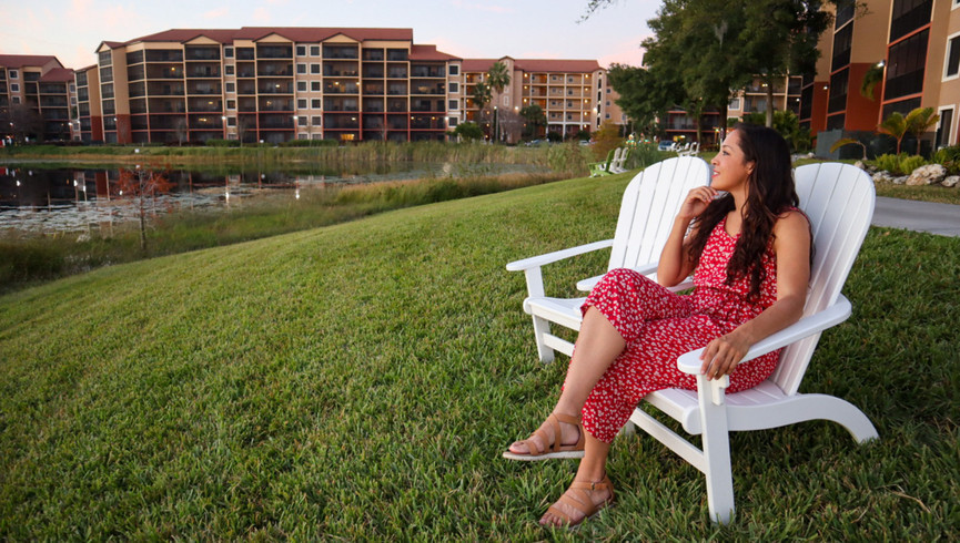 Spacious Room with Queen bed and Lakeview Balcony | Westgate Lakes Resort