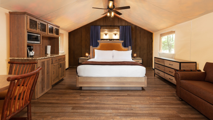 Luxury Glamping Tent with King Bed - Westgate River Ranch Resort & Rodeo