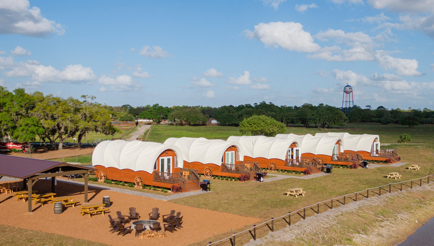Luxe Conestoga Wagon - Westgate River Ranch Resort & Rodeo