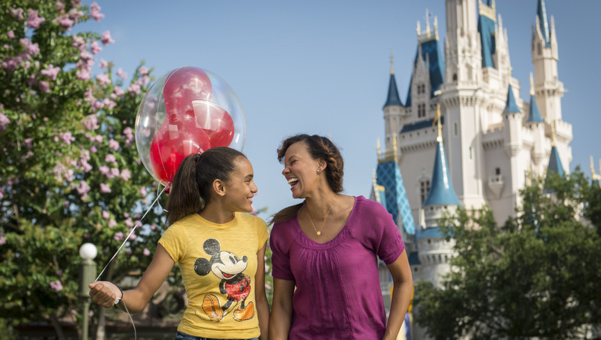 fl & ga resident discount - mother & daughter at magic kingdom - westgate town center resort