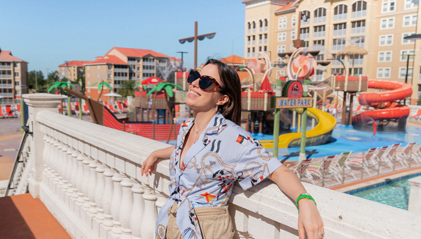 women at orlando water park resort - westgate resort
