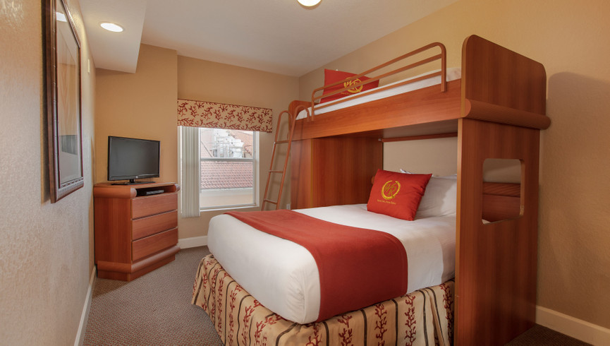 Bunk Bed in Bedroom Area - Spacious Rooms in Orlando Westgate Town Center Resort