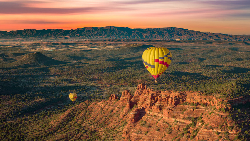 Descubra los misterios de Mesa - Paseos en globo aerostático al amanecer - Westgate Painted Mountain Golf Resort