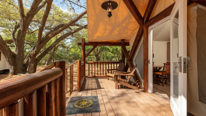 Exterior of Luxury Glamping Tent | Westgate River Ranch Resort & Rodeo