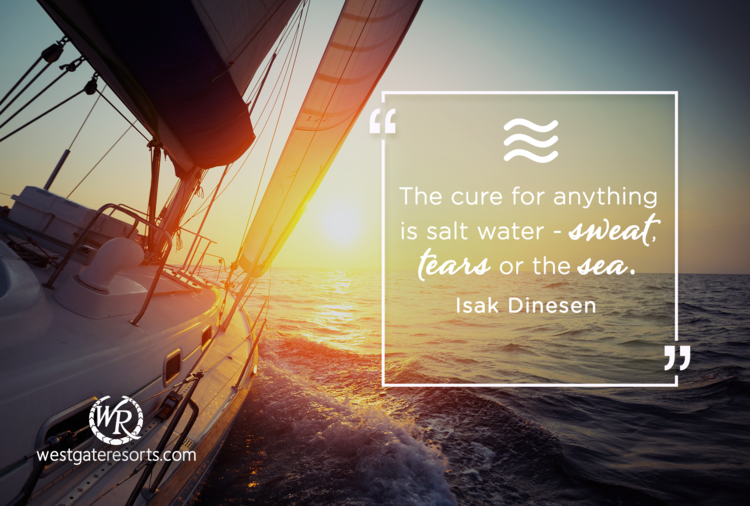 The Cure for Anything is Salt Water - Sweat, Tears or the Sea | Isak Dinesen | Motivational Travel Quotes