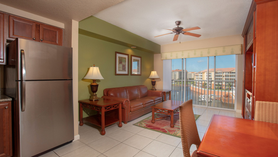 Living Area with resort views in our Three Bedroom Villa - Westgate Town Center Resort