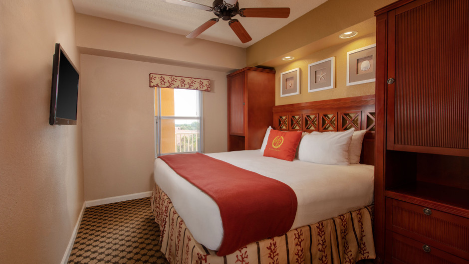 Bedroom in our Deluxe Studio Villa - Westgate Town Center Resort