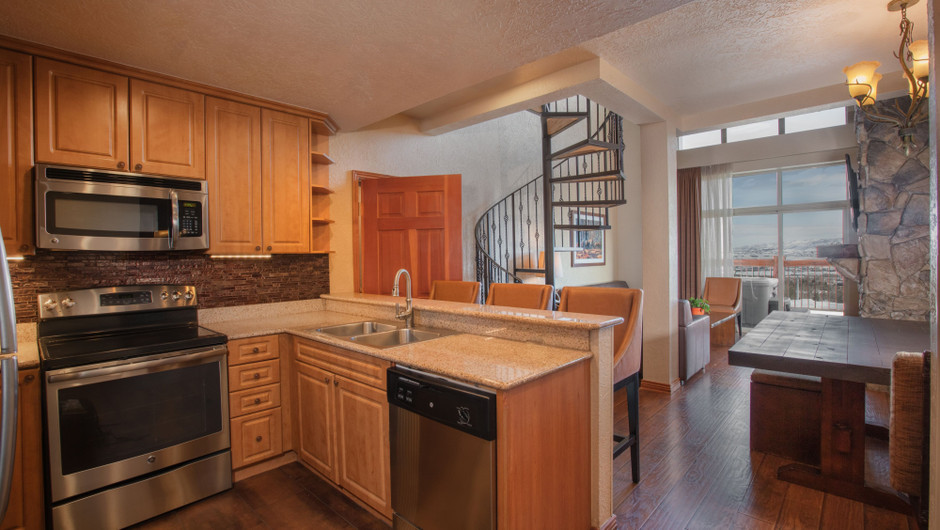 Kitchen in our Signature Four Bedroom Loft - Park City Resort in Utah | Westgate Park City Resort & Spa | Westgate Resorts