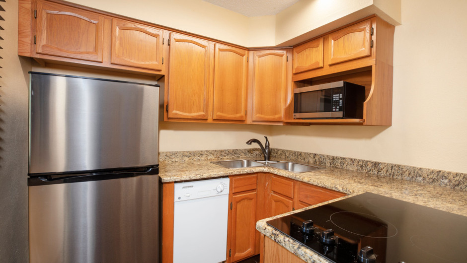 Kitchen in our Lodge One-Bedroom Cottage - Westgate River Ranch Resort & Rodeo