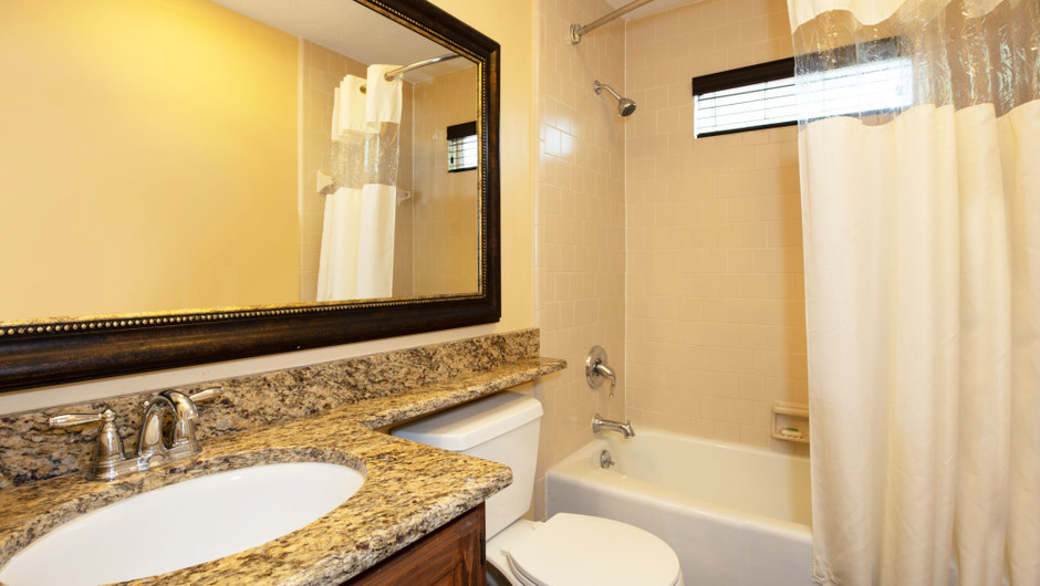 Bathroom in our Lodge One-Bedroom Cottage - Westgate River Ranch Resort & Rodeo