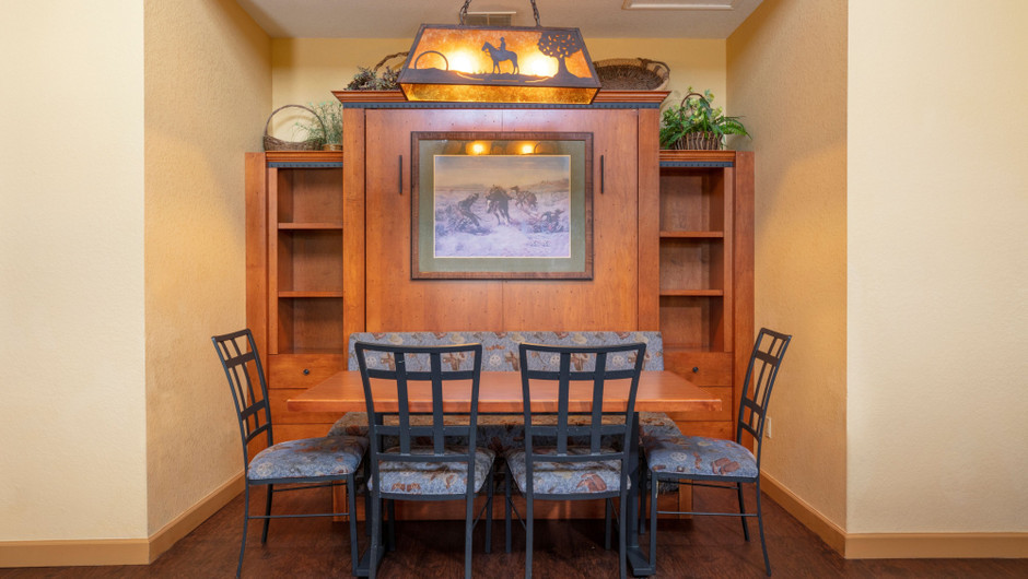 Dining Area in our Saddle Club One-Bedroom Grand Cabin - Westgate River Ranch Resort & Rodeo