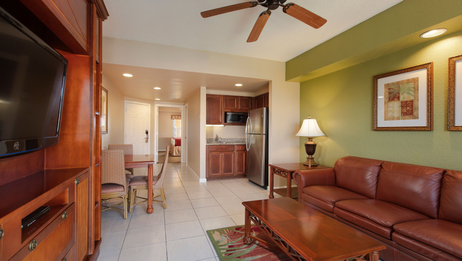 Living Area in our Four Bedroom Deluxe Villa - Westgate Town Center Resort