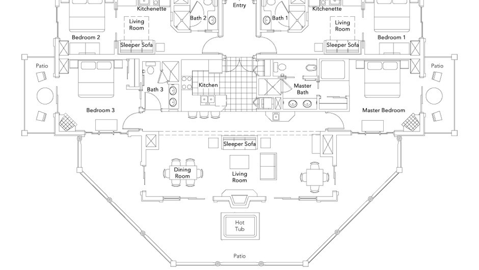 PC Floor Plan Luxury Four Bedroom Villa