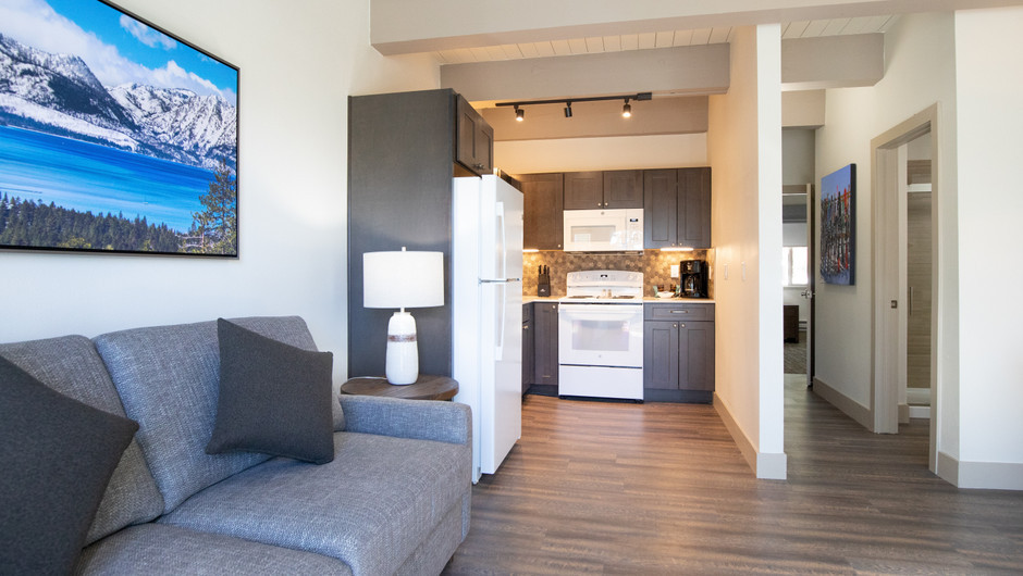 living area into kitchen nevada resort hotel  - Tahoe Trail