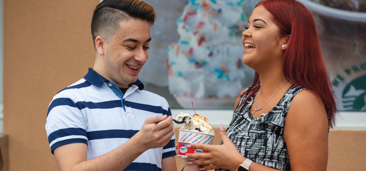 Up To $50 Free Resort Credit at Westgate Myrtle Beach Oceanfront Resort - couple ice cream