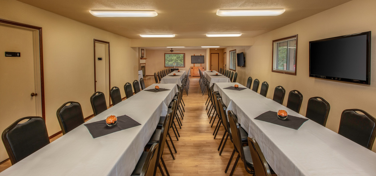 Vista del salón de banquetes