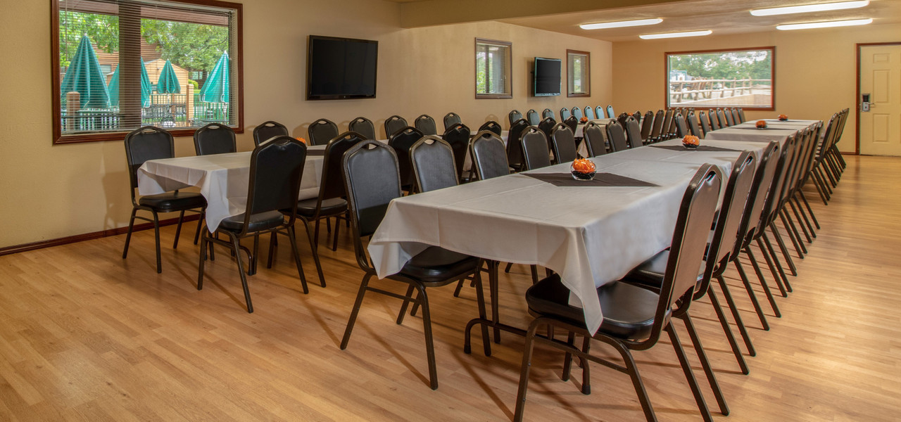 Vista del salón de banquetes