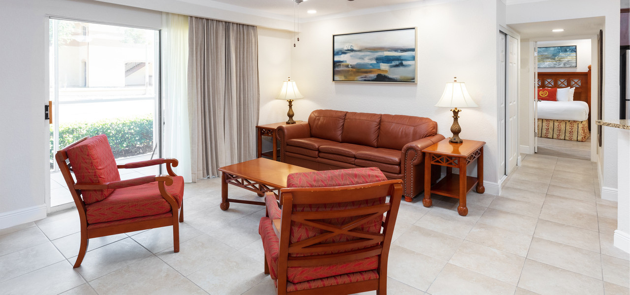 Up To $50 Free Resort Credit at Westgate Blue Tree - Vacation Living Room