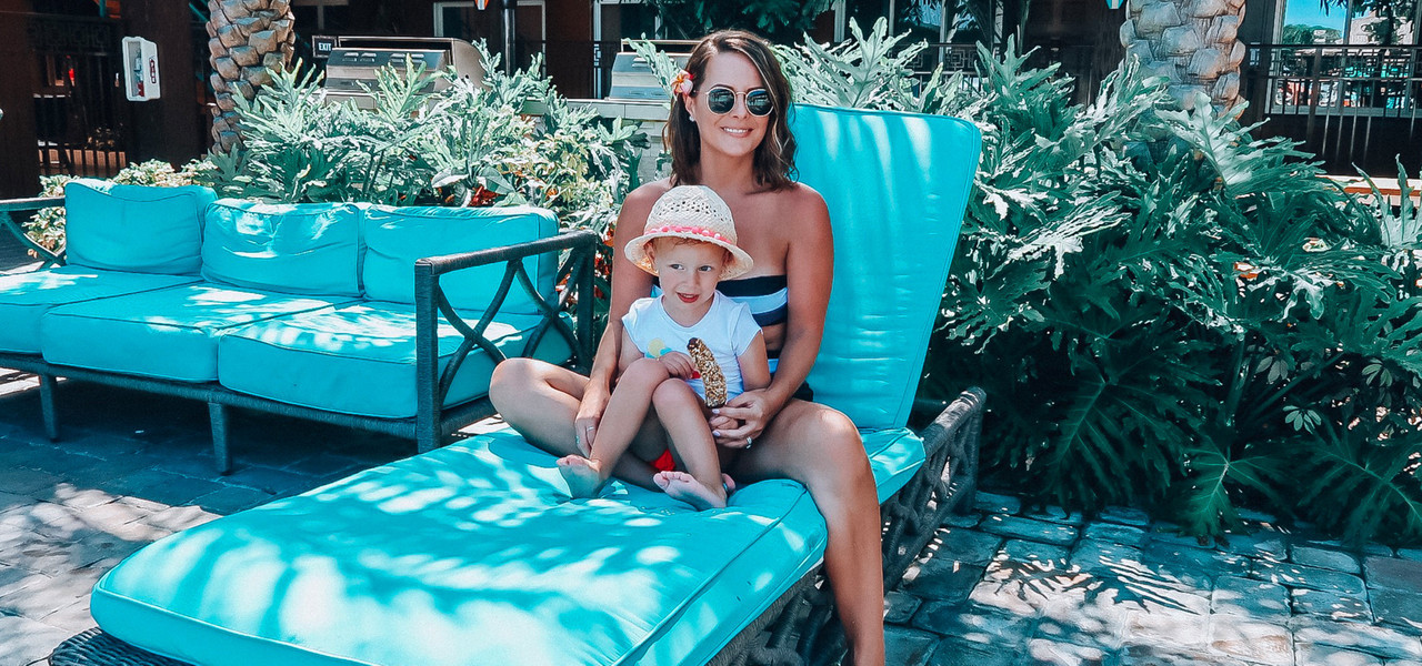 Up To $50 Free Resort Credit at Westgate Cocoa Beach Resort - mom and kid at pool