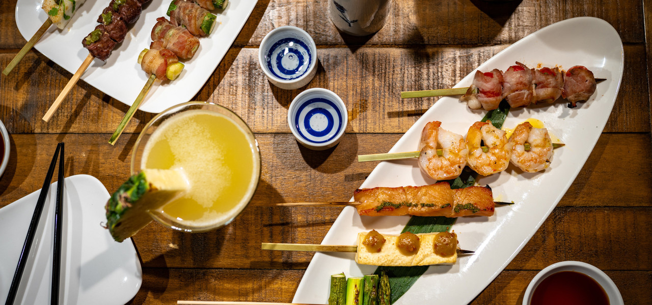 Top View of Robata Grill Food | Westgate Las Vegas