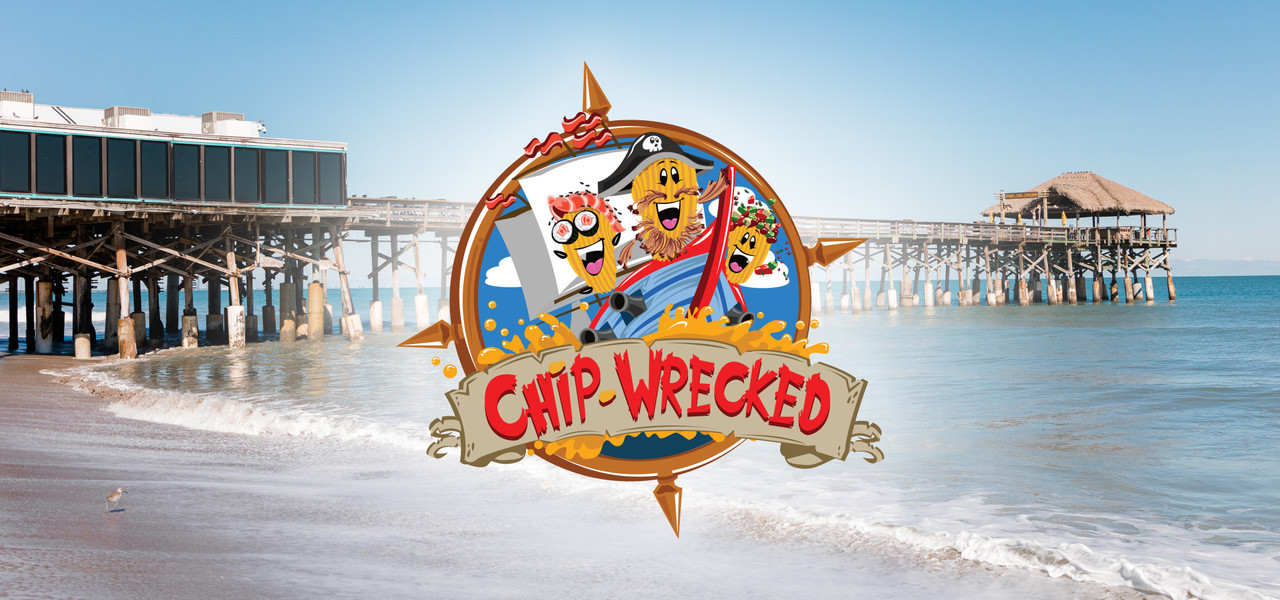 chip wrecked - cocoa beach pier - florida