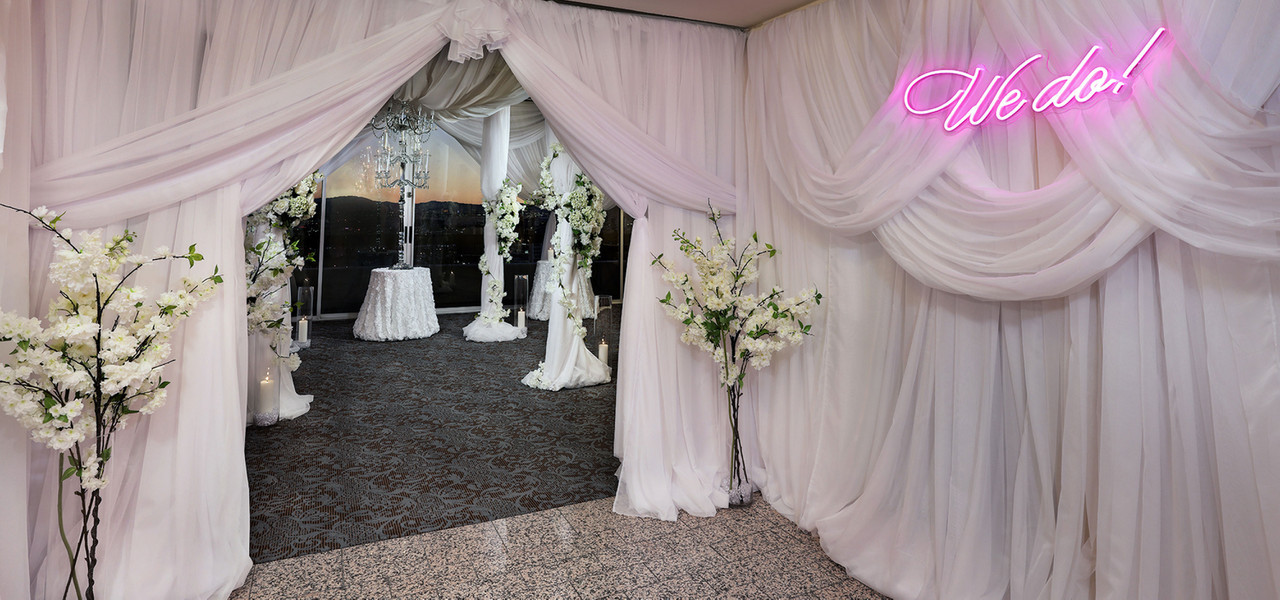 Intimate Wedding - Westgate Las Vegas Resort & Casino - Parlor set up for Wedding