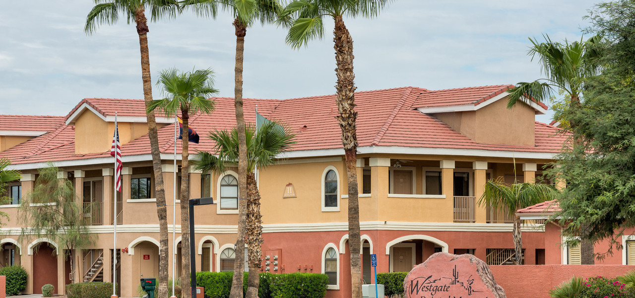 Online Exclusive Hotel Deal - Westgate Painted Mountain Golf Resort - Exterior of entrance