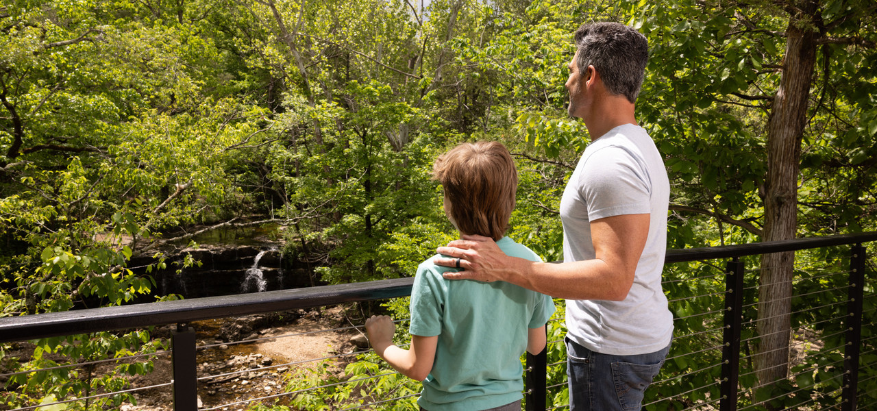 Branson Woods - Observation Deck - Father & Son 