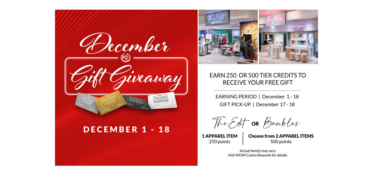 Rewards Program at our Las Vegas Hotel and Casino | WOW Rewards Program